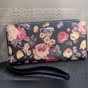 Tahari Floral Continental Wristlet